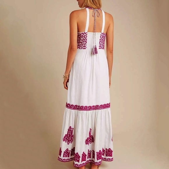 Anthropologie Manuela Embroidered Maxi Dress - Picture 3 of 16